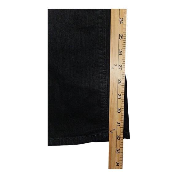 7 For All Mankind Jeans 29 Women's Black High Waist Boot Cut Preppy Hipster - Picture 5 of 12